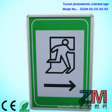 Tunnel Photoelectric Pedestrian Cross Hole Arrow Sign
